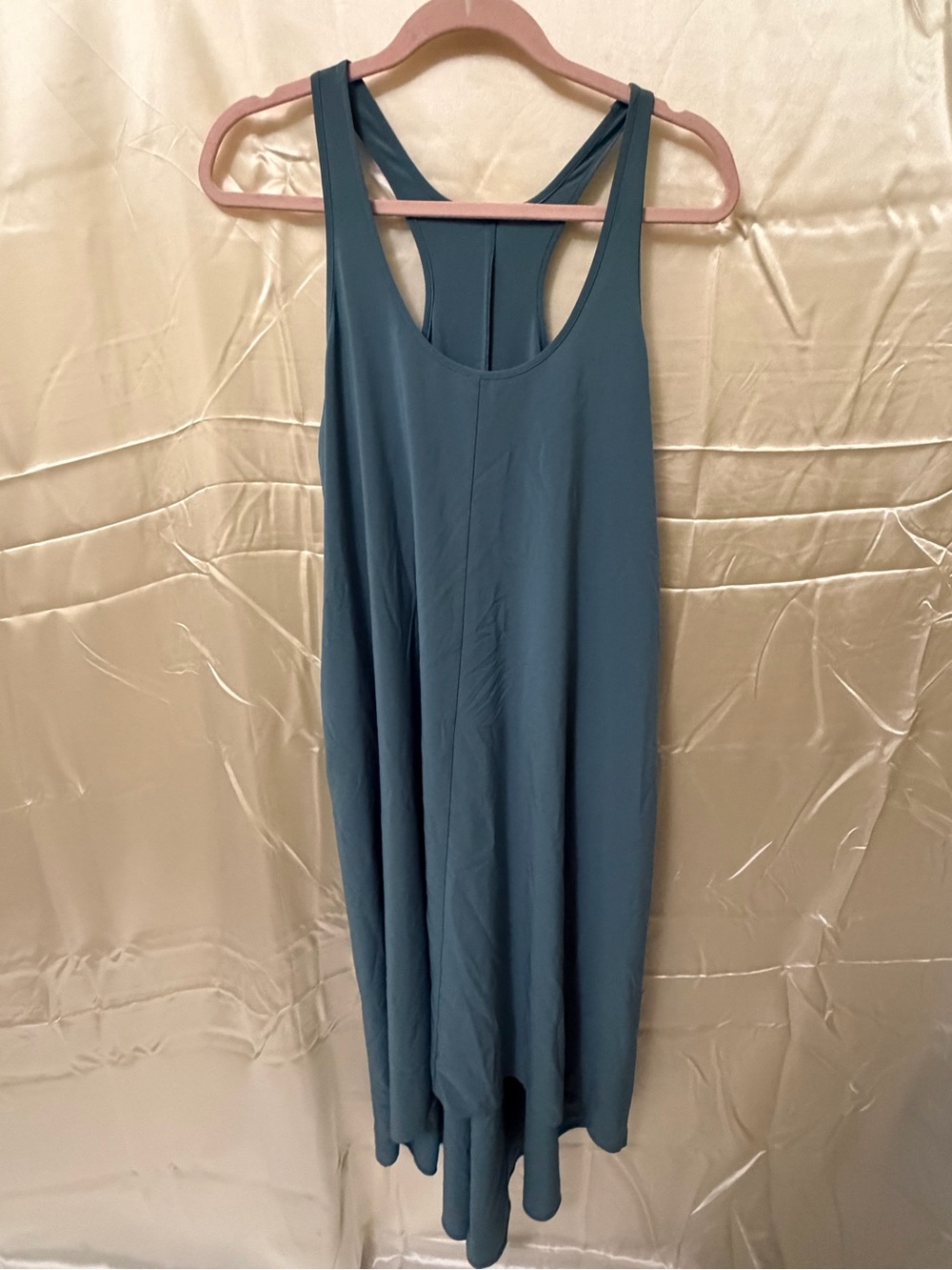 Athleta Blue Racerback Athletic Dress Size Small Pockets